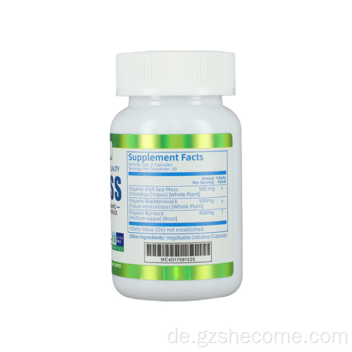 Mooskapseln mit Bio -Meeresscheiben Energy Moos -Kapseln